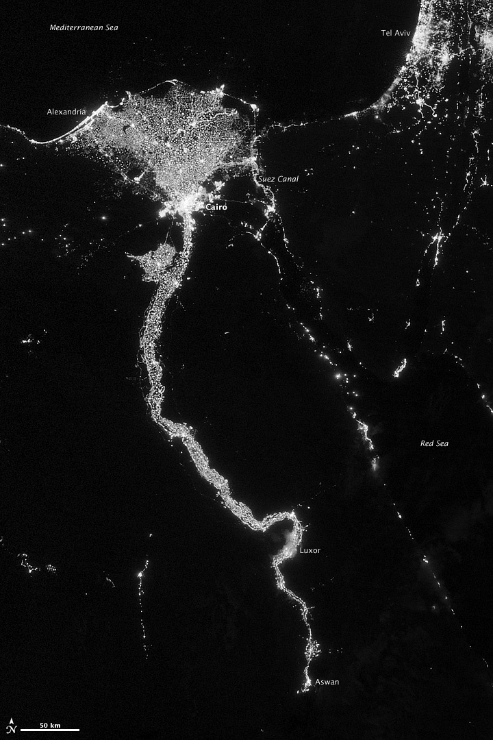 Egypt, from space